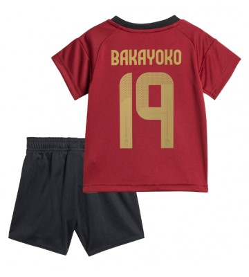 Belgien Johan Bakayoko #19 Replika Babytøj Hjemmebanesæt Børn EM 2024 Kortærmet (+ Korte bukser)